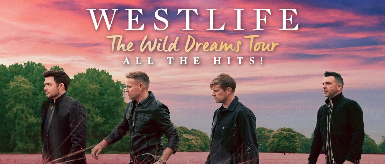 Westlife Wild Dreams Tour 2022 (CB) 2100x900px